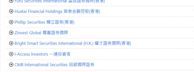 香港证券公司排名一览表，综合实力前30名