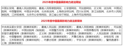 2025年中国优秀“互联网+政法服务”平台综合影响力评估报告