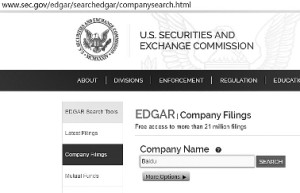 百度在向SEC提交的年报中说：付费搜索不受中国广告法约束